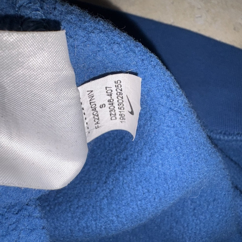 Nike Hoodie Mens small Blue Club Fleece Allover Print Pullover DZ3046-407 Spots - Picture 5 of 6